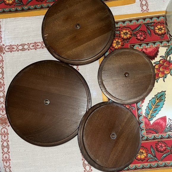 Ransburg Vintage metal canister set with wooden lids - Picture 7 of 12